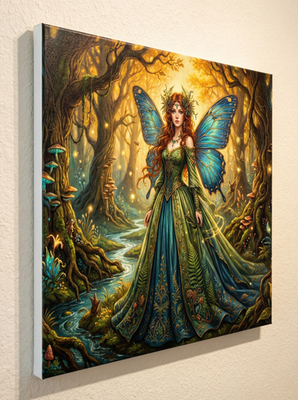 #ad Fairy Princess Fantasy Canvas Print 16x12 UV Printed Medieval Wall Art Decor $49.90