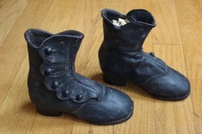 Reproduction Victorian Child's Leather Side button Shoes