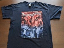 Rare WWF Road to Insurrextion 2002 T-Shirt XL Last UK Tour Austin Triple H 