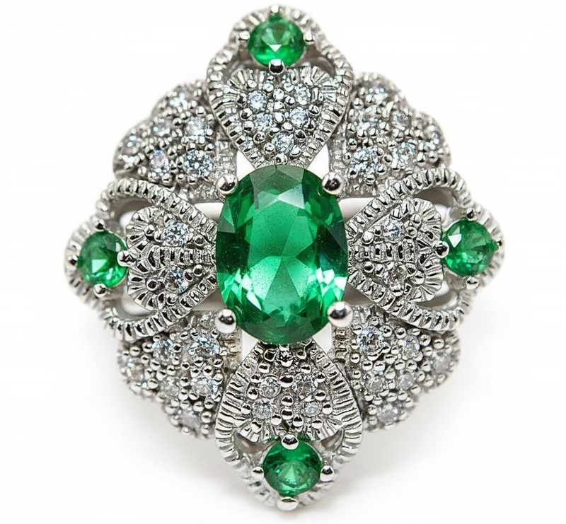2CT Heat Treated Green Tourmaline 925 Sterling Silver Ring Jewelry Sz 8 F8-1