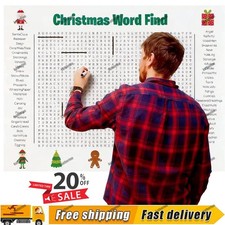 Jumbo Christmas Word Search Poster   Giant Wall Game, Poster-Size Word Search