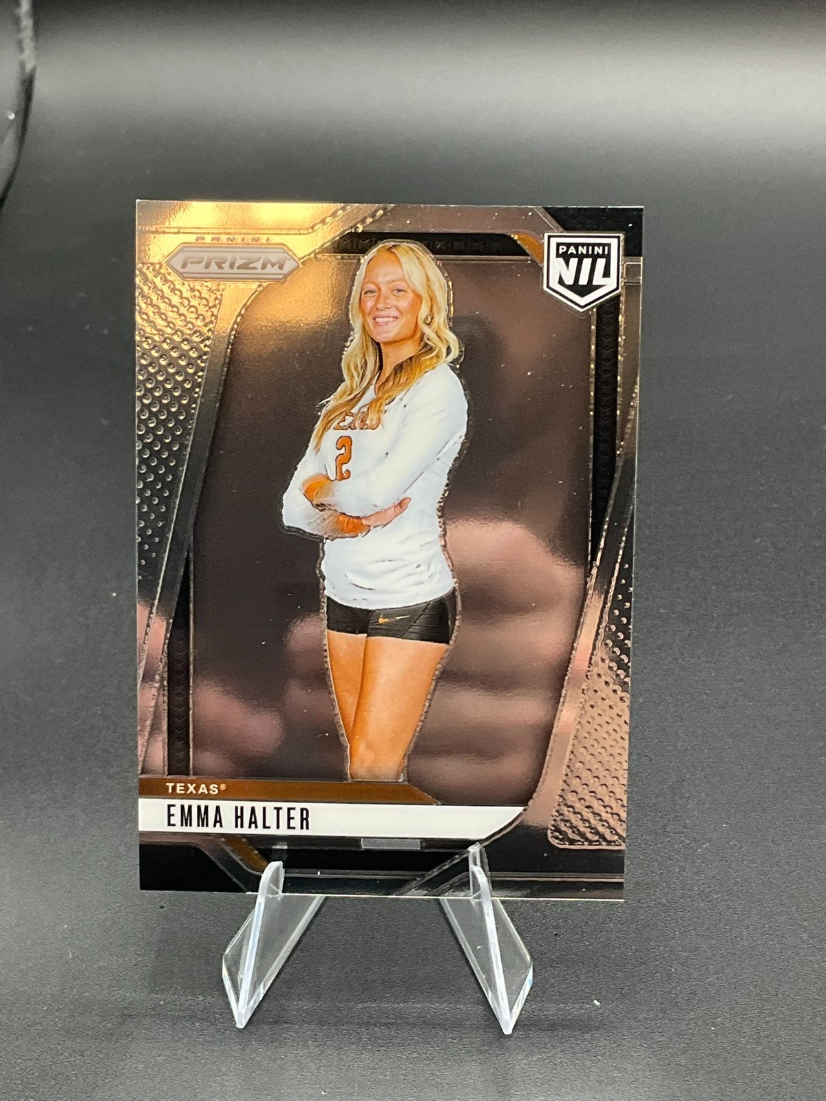 2025 Panini University of Texas NIL PRIZM Parallel #25 Emma Halter