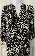 Banana Republic Black and White Dress Size XS Petite