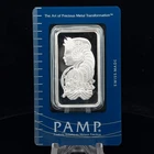 Pamp Suisse Lady Fortuna 50g .999 Fine Silver Bar in Assay Card