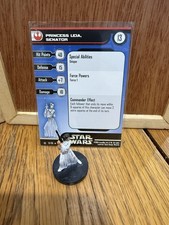 Star Wars Miniatures - Princess Leia Senator R RS - 1 fig/Card