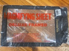 Vintage Forester Vos Deluxe Framed Magnifying Sheet w/ Vinyl Sleeve NOS Open