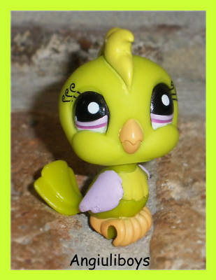 Figurine Littlest Pet Shop Hasbro Cacatoès N°1386 - Occasion