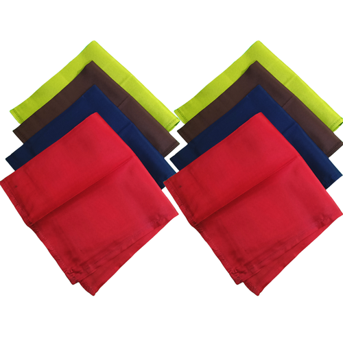 Men’s Cotton Handkerchiefs 12 Pack Hankies Home Office Use Large Soft Hanky Set - Picture 33 of 40