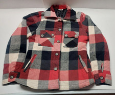 Vintage Kavu Jacket Multi Colored Plaid Check Shirt/overshirt Quilted Med.
