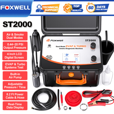 Auto EVAP Diagnostic Smoke Machine FOXWELL ST2000 Adjustable Pressure