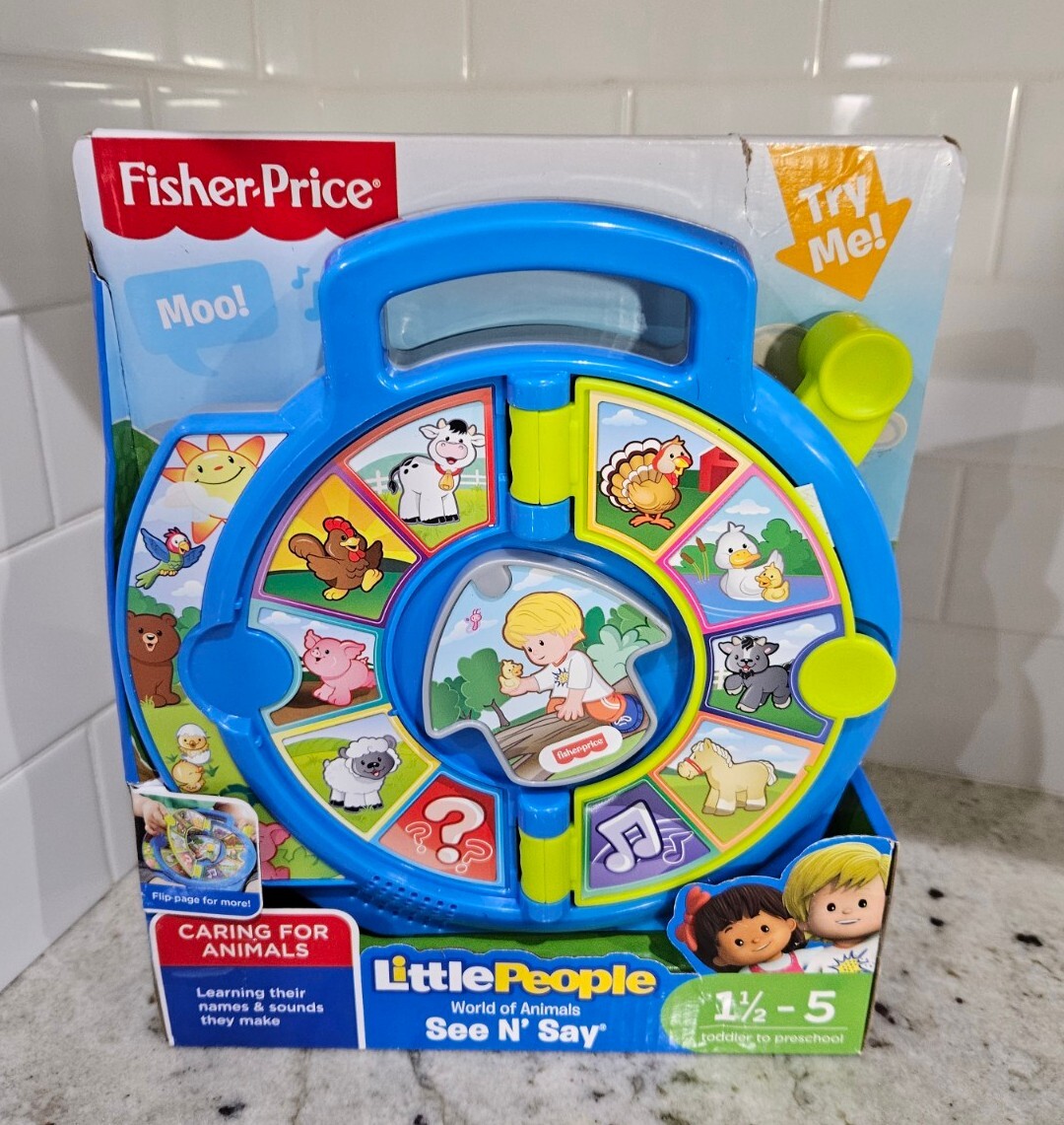 Fisher-Price Little People See N' Say Toy World of Animals