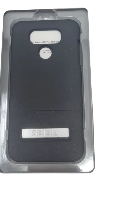 Funda para teléfono LG G6 negra Sedio Surface cubierta con soporte doble protección OEM Foto 3 de 4
