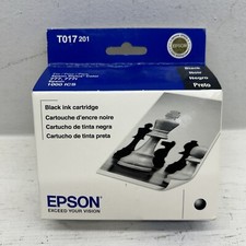 Epson T017 201 Black Ink Cartridge T017201 777 777i Genuine New Exp 10/2010
