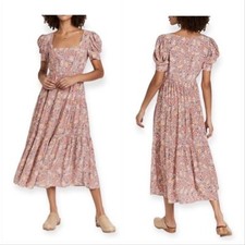 Yumi Kim Gretchen Dress, Floral Print Midi Dress, Size M, NWT