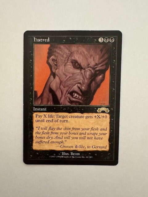 🧛 MTG Hatred – Exodus – Lightly Played – Vintage Power for Black Decks! #5