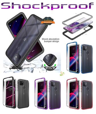 LG K22 K32 5G Case Dual Layer Hybrid Clear Gradient Two Tone