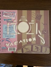Vacation scrapbook album- 7"x8" - heavyweight photograde sheets Pen-tab Impress