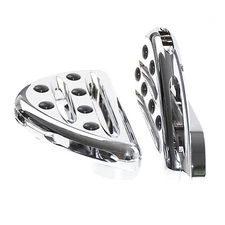Rear Passenger Chrome Floorboards Floor Boards Foot Pegs For Harley Dyna Softail