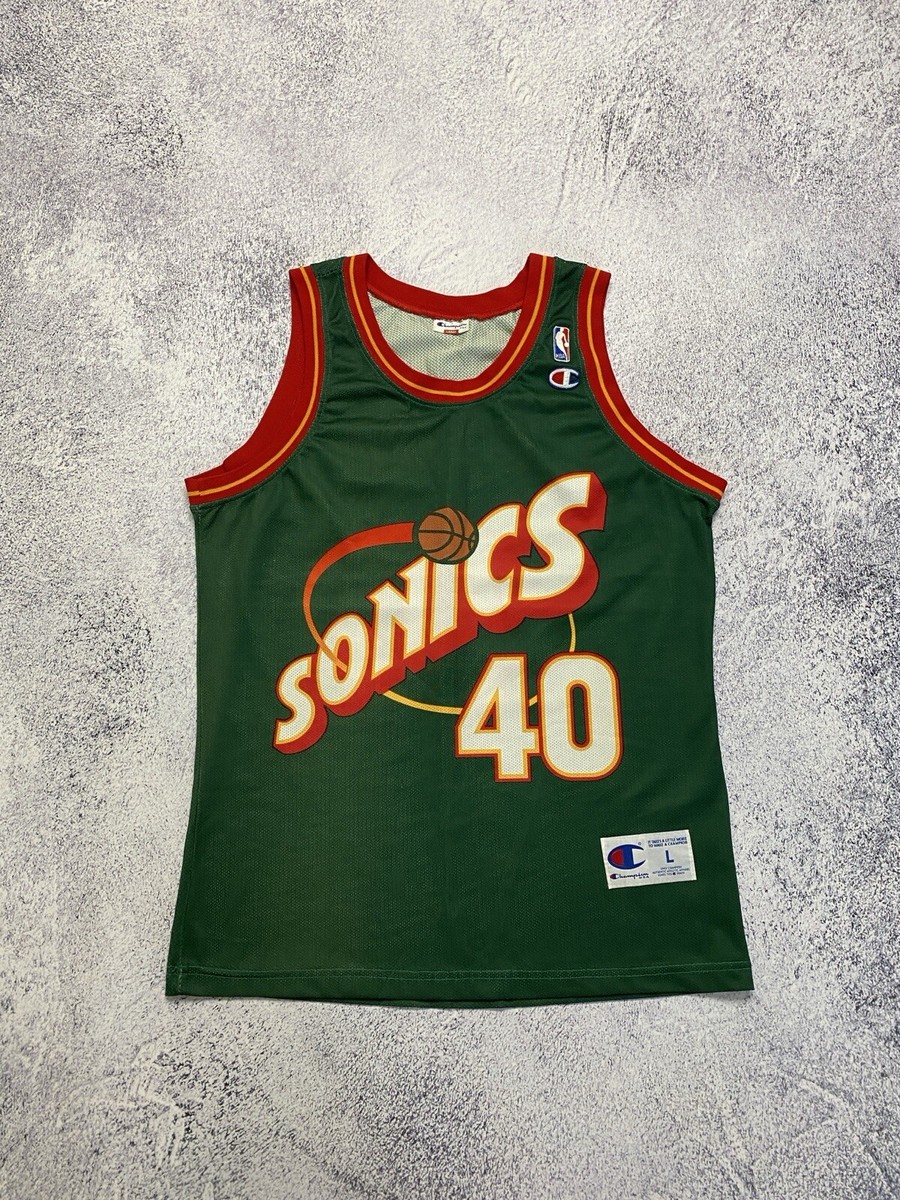 SONICS KEMP 40 ジャージ Champion　アメリカ製　古着 Vtg Rare Sample Shawn Kemp Champion Jersey #40 USA