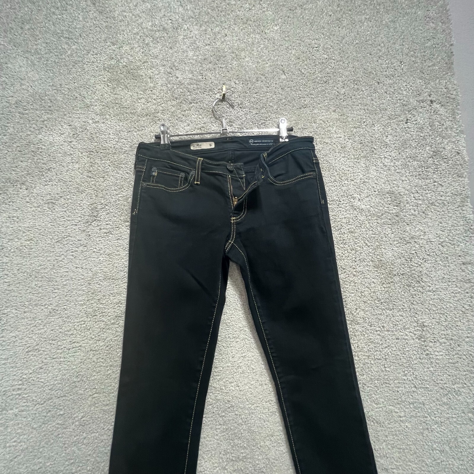 AG Adriano Goldschmied Jeans Women's 27 R Black Cigarette Straight leg Skinny thumbnail 15