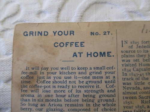 Vintage 1892 Arbuckle Bros. Ariosa Coffee Nevada No. 27 Victorian Trade Card - Picture 2 of 10