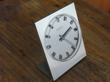 RRRare  MODERNISM BAUHAUS DESK CLOCK KIENZLE AUTOMATIC/ ELECTRIC GERMANY