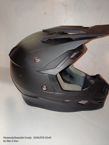 MotorCross/Dirt Bike Helmet (Matte-Black) GLX GX623 DOT XL-Youth ATV Offroad - Foto 2 di 11