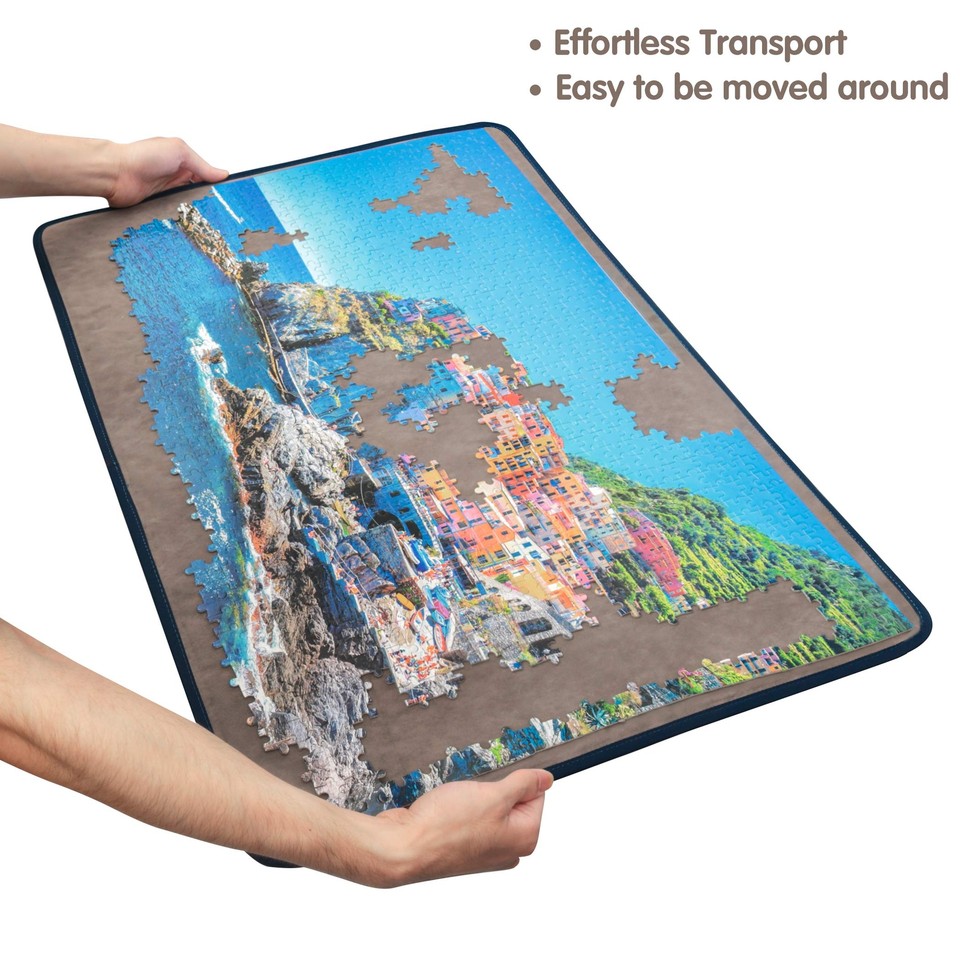 Tektalk Jigsaw Puzzle Board Portable Puzzle Mat with Puzzle Dustproof