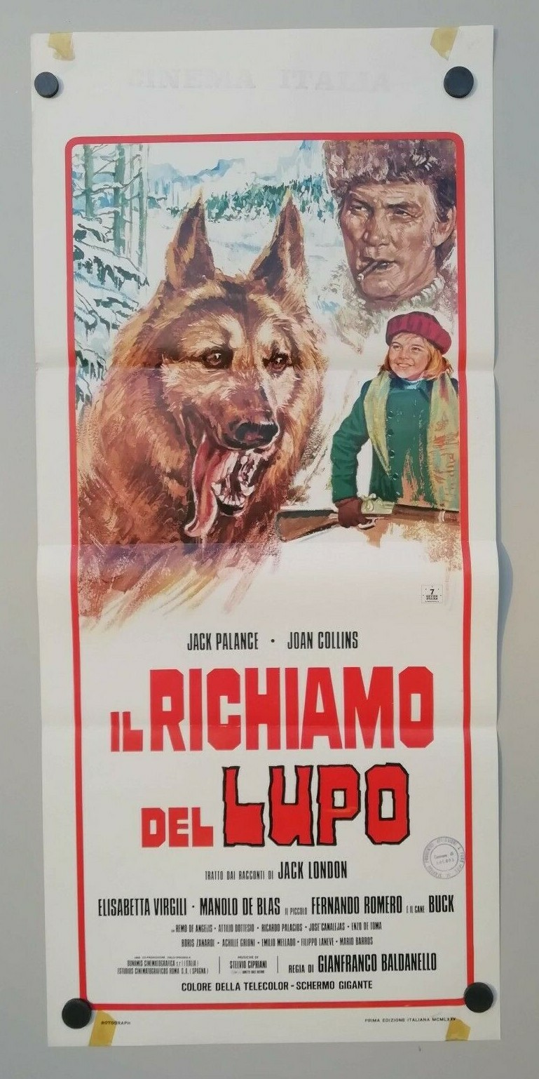 Locandina originale film Il richiamo del lupo (1975) - Regia di Gianfranco Baldanello