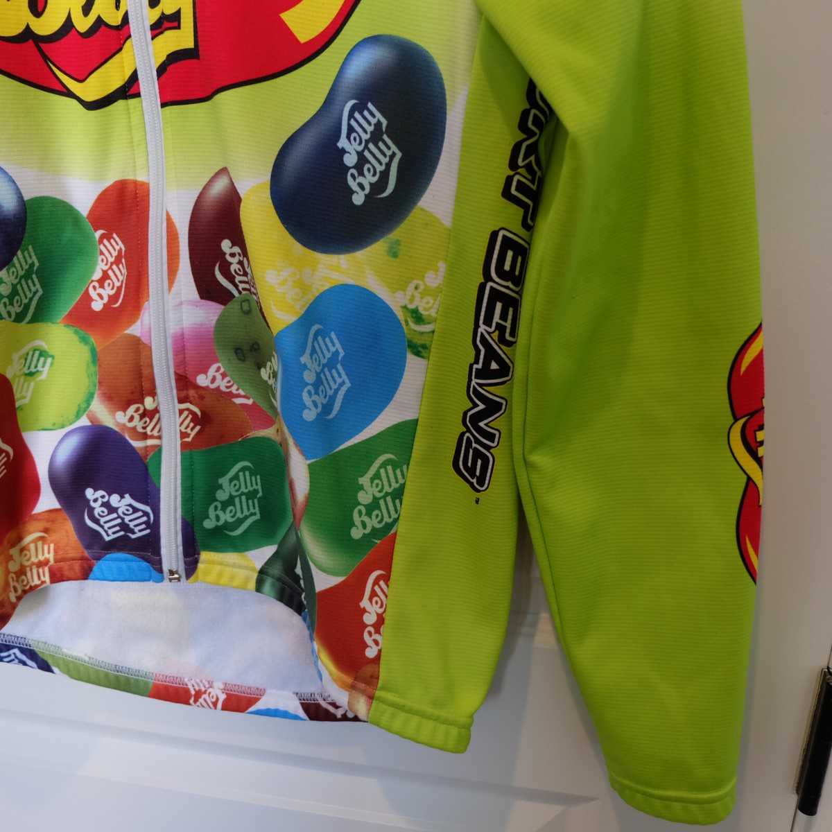 SMS Santini Jelly Belly Cycling Green Jersey Long Sleeve