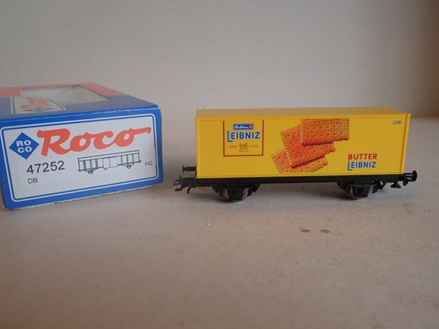 Roco Güterwagen Containerwagen Leibniz Butter Keks 47252 AC Achsen OVP