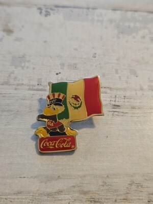 1984 LOS ANGELES OLYMPICS COCA COLA MEXICO FLAG PIN T3 | eBay