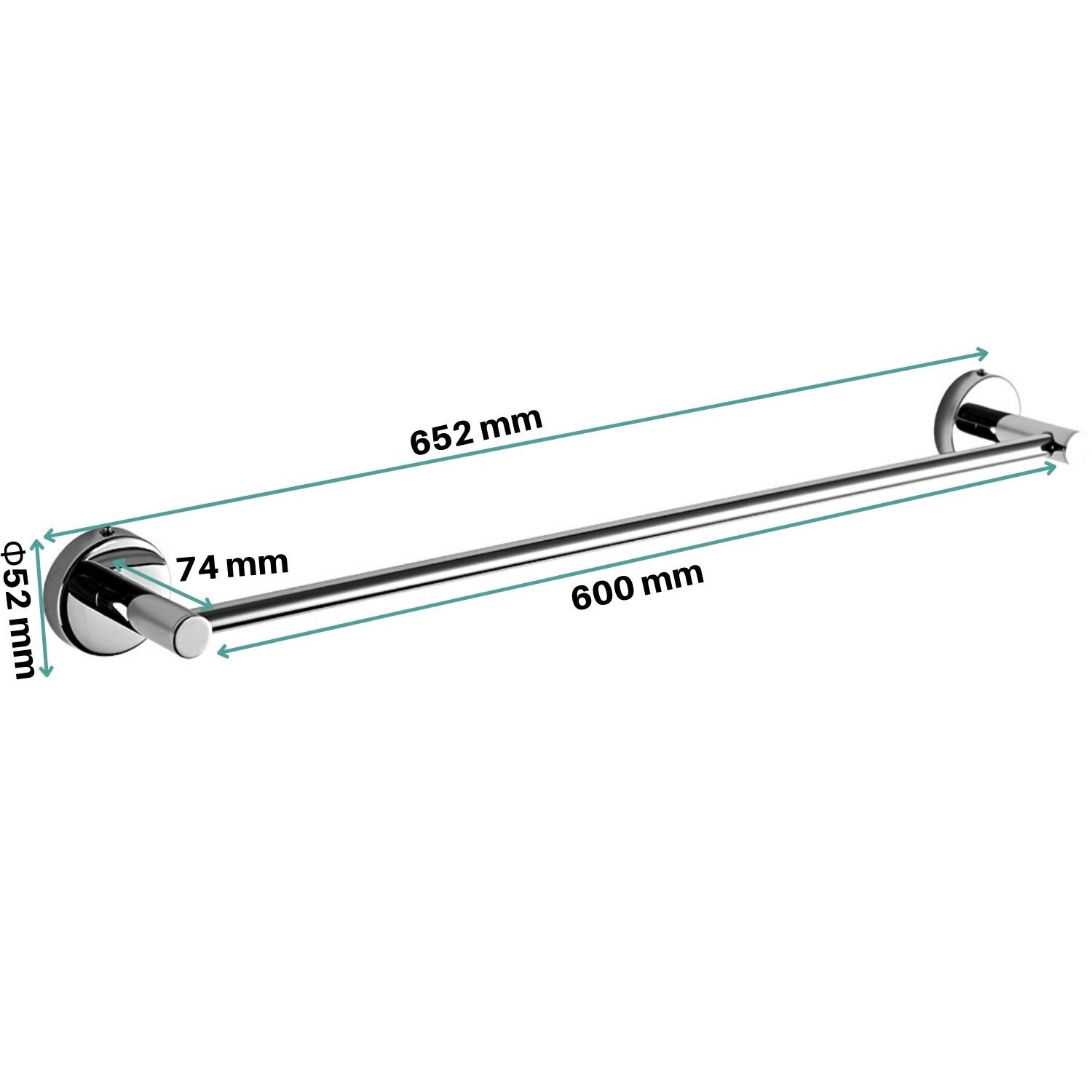 EMKE Chrome Bathroom Accessories Set Toilet Roll Holder Brush & Towel