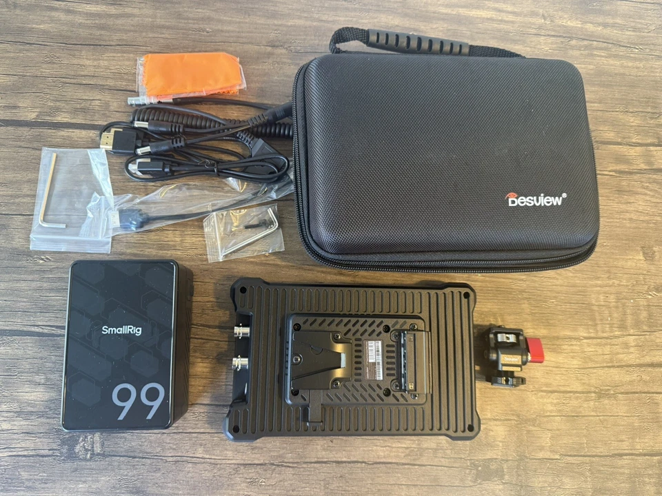 Pantalla HDMI 7 pulgadas 2800 nits 4K-60Hz + batería SmallRig 99 montaje en V Foto 2 de 4