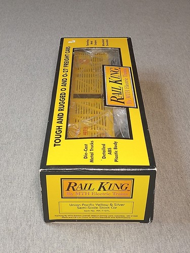 MTH Railking O/O27 48216 Union Pacific Stock Car RK-7107L en caja ~ TS - Imagen 12 de 12