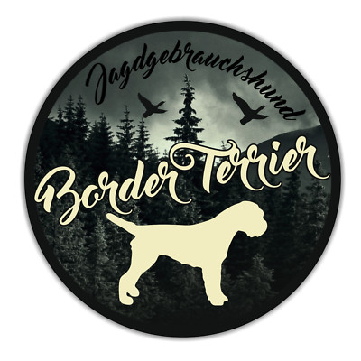 A_JGH Auto Aufkleber BORDER TERRIER Jagdhund Hundeaufkleber Hunde SIVIWONDER
