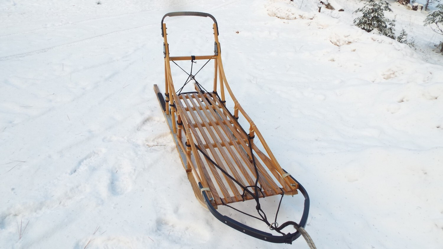 Dog Sled 5 ft. Wooden Freight Sled Pristine Condition Adanac Sled eBay