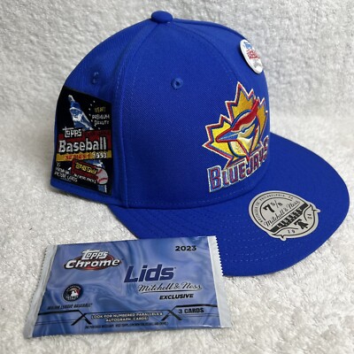 Blue Jays Topps Lids Exclusive Mitchell Ness Hat 7-5/8 + Chrome