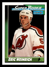 1991 O-Pee-Chee Eric Weinrich Super Rookie #10 New Jersey Devils Centered Mint