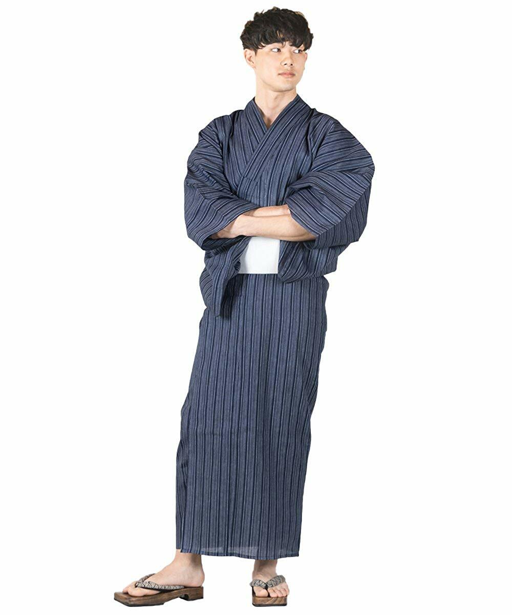 KYOETSU Men's ryokana Japanese style hotel yukata with obi | eBay