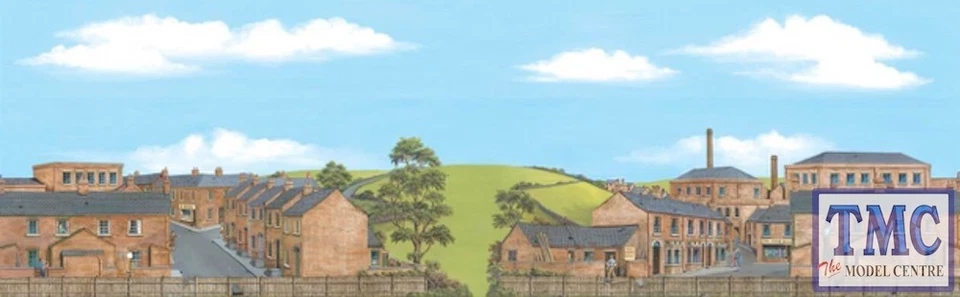 SK-26 Peco Old Industrial Town Extension Scenic Background (228x736mm)