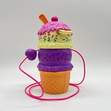 Polly Pocket Spin ‘n Surprise Play set Ice Cream Cone Playground W Accessories