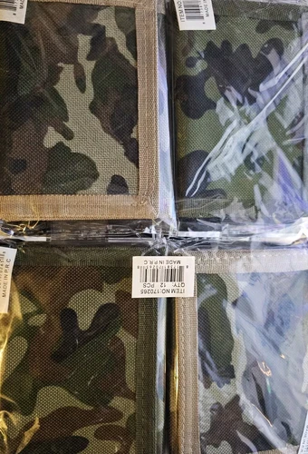 Canvas Wallet for Men and Women - Camo Trifold Outdoor Sports Wallets with Magic