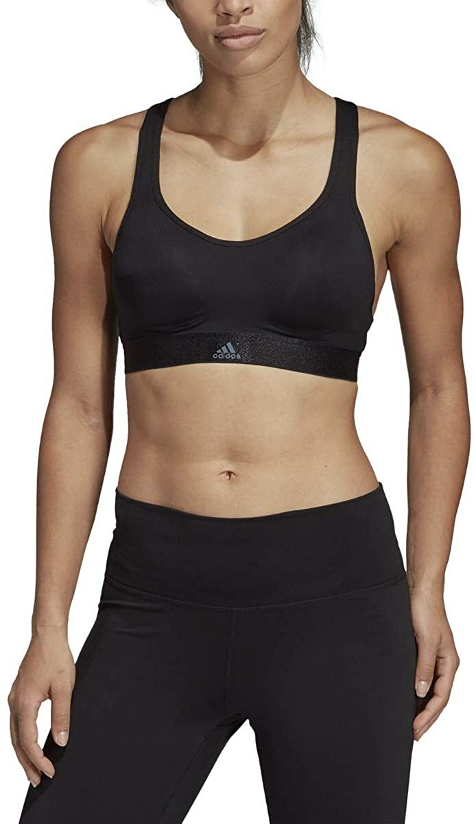 женский бюстгальтер adidas Stronger For It Racer, черный