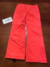 EX SPYDER bright NEON PINK logo SKI SNOW PANTS snowboard skiing LOGO Women 12
