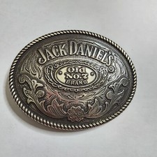Retro Jack Daniels Old No. 7 Brand Whiskey 2005 5008JD Silvertone Belt Buckle