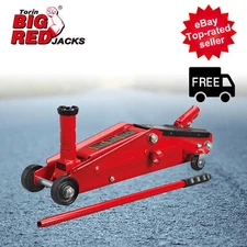 3 Ton BIG RED Hydraulic Trolley Service/Floor Jack with Extra Saddle