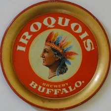 Vintage Iroquois Buffalo Brewery Reproduction Metal Sign FREE SHIPPING Bar Decor