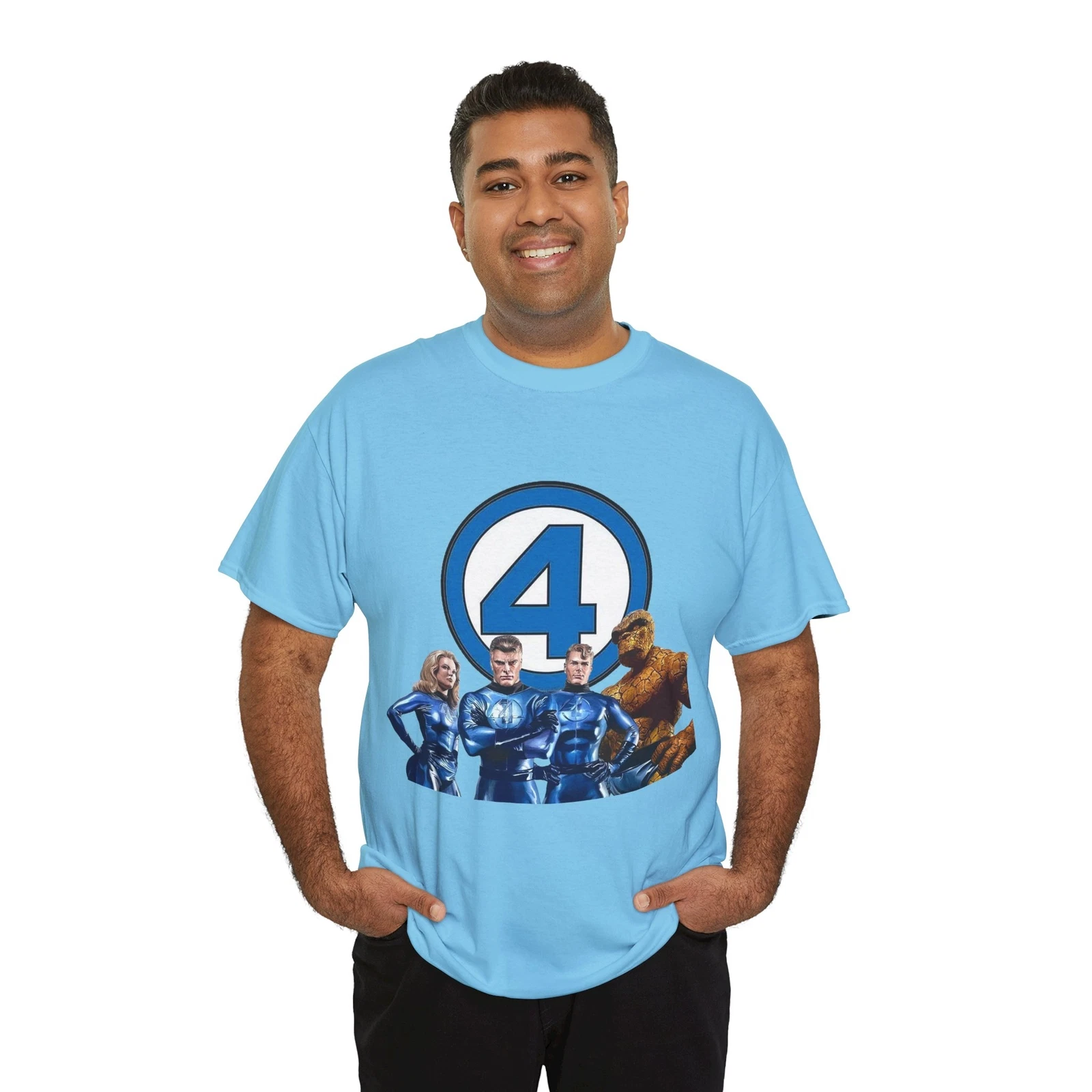 Fantastic Four 3D T-Shirt - Marvel Comics - Alex Ross - Human Torch