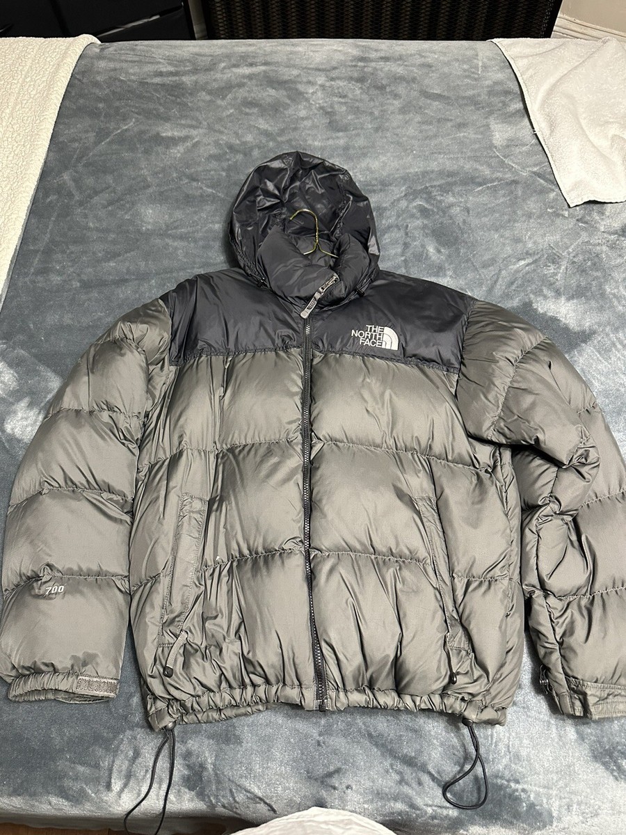 VTG The North Face 700 Down Goose 1996 Nuptse Puffer Jacket Olive 